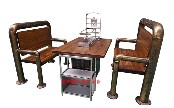 全自動(dòng)無煙燒烤店專用燒烤整套桌椅